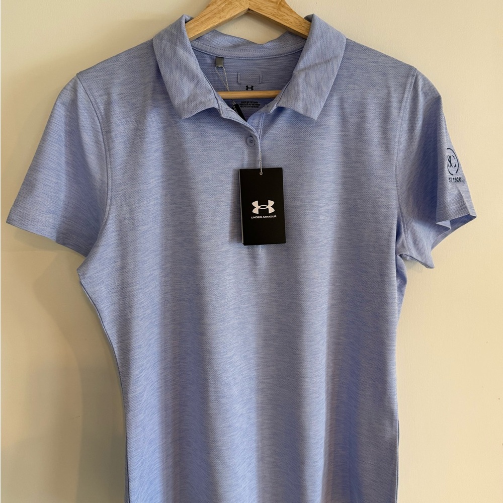Under Armour Women’s Light Purple Heather Golf Polo Shirt
